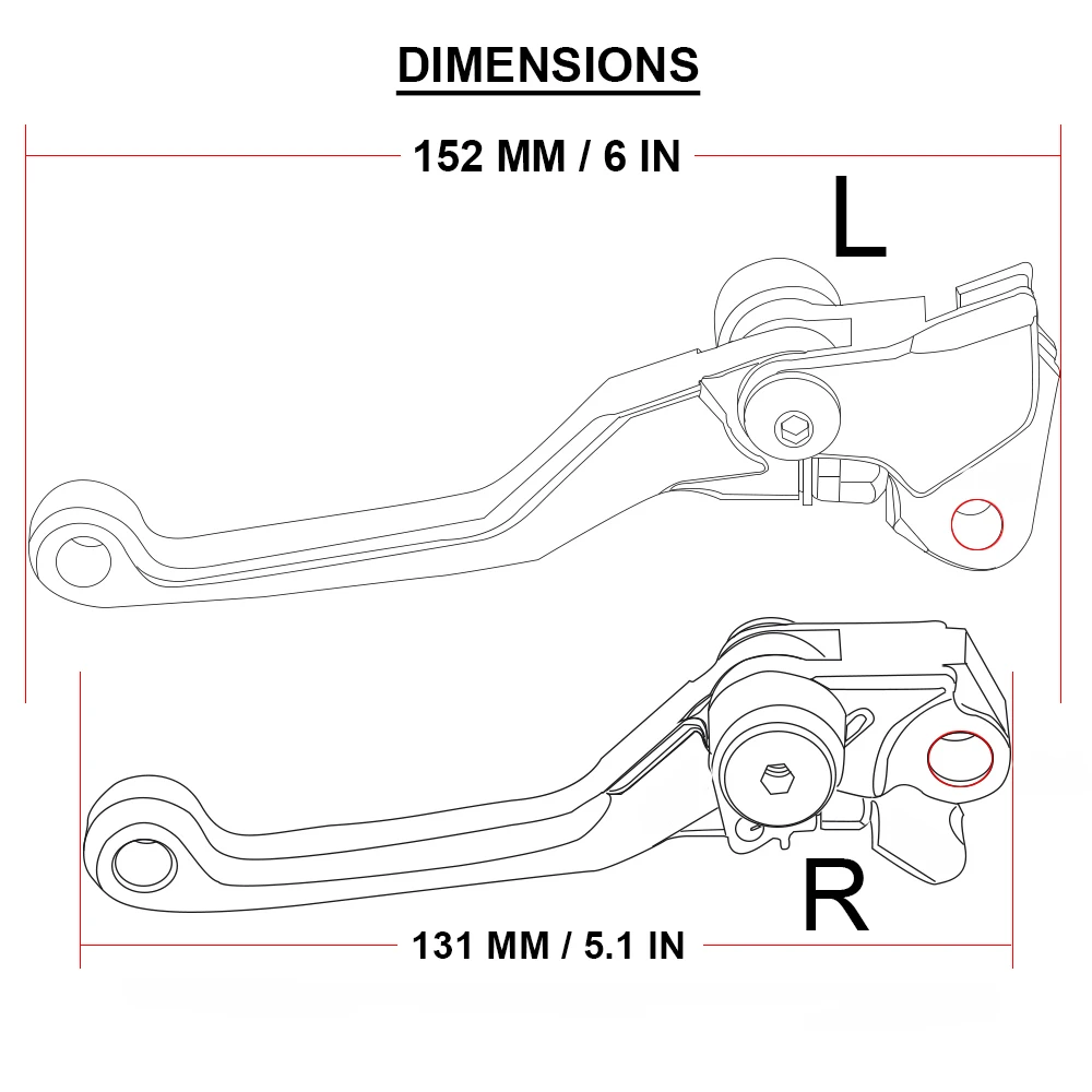 CR 80R 85R 125R 250R Motorcycle Pivot Brake Clutch Lever Motorcoss Handle CR 80 85 125 250 R For Honda CR80R CR85R CR125R CR250R