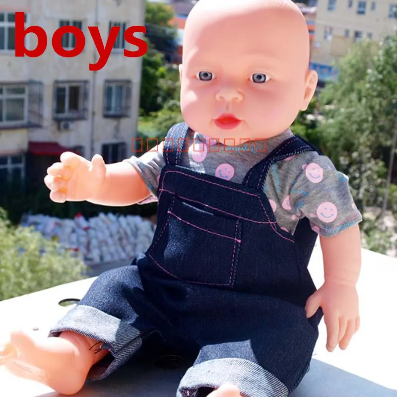 boy 41 см детская кукла-Реборн, мягкая виниловая силиконовая Реалистичная звуковая смешка, детская игрушка для новорожденных мальчиков и девочек, подарок на день рождения - Цвет: boy