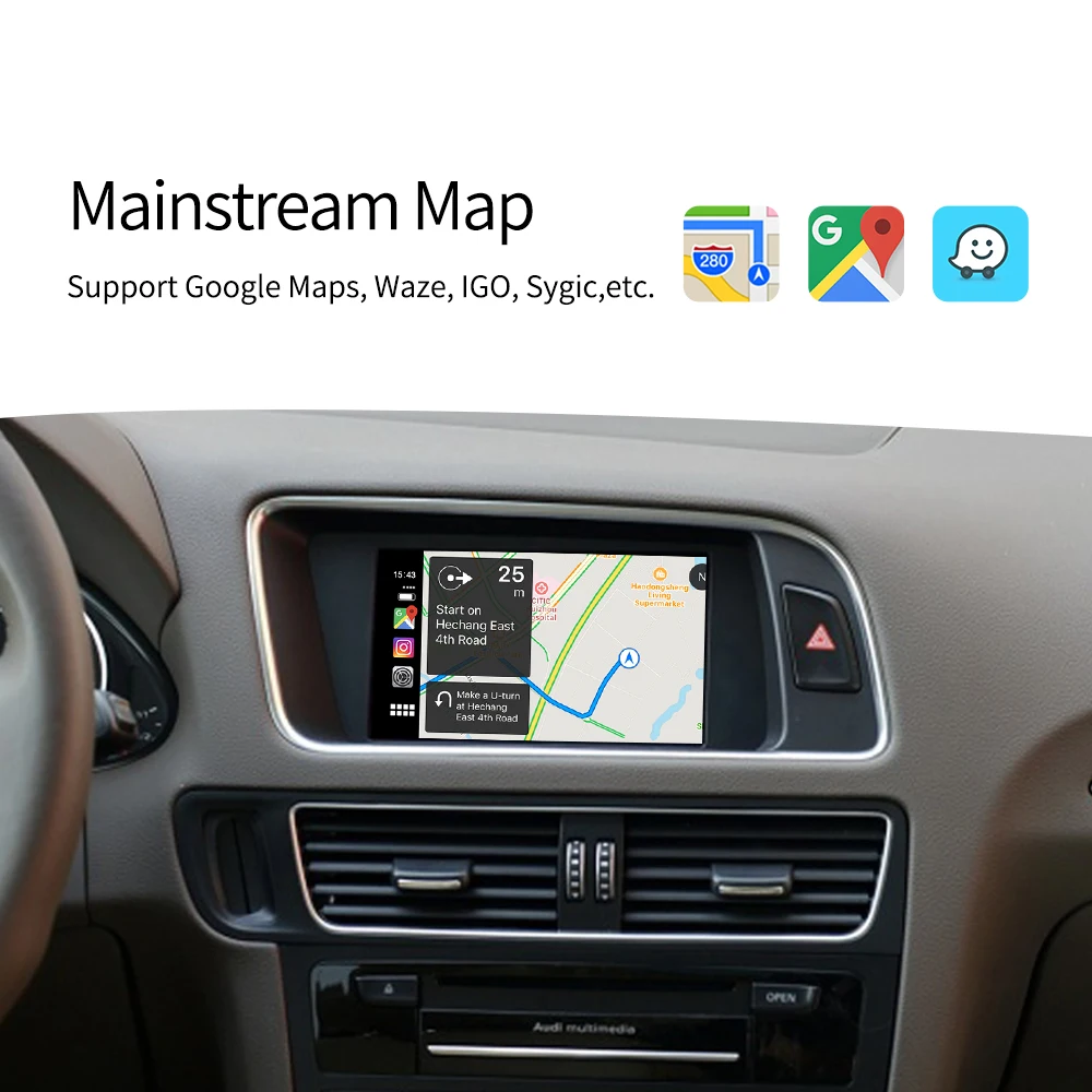Carlinkit беспроводной CarPlay Android авто для Audi A7 2009 2018 MMI 3G + мультимедийный интерфейс и