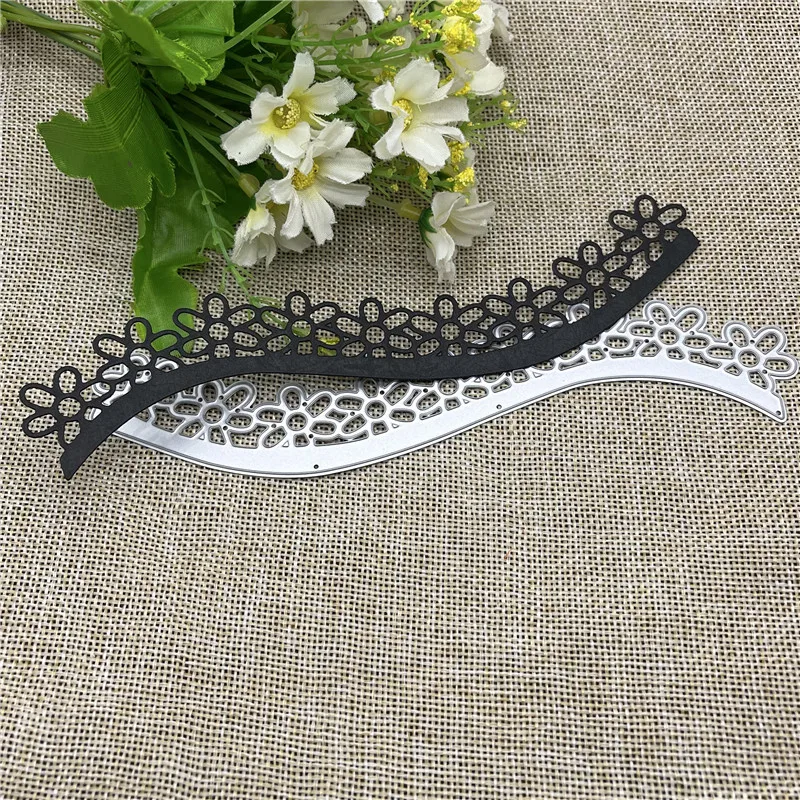 

3D flower lace Metal cutting dies mold Round hole label tag Scrapbook paper craft knife mould blade punch stencils dies