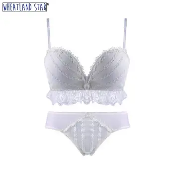 

Lingerie Femme Sexy Erotique Push Up Bra Set Womens Lingerie Underwear Sets Three Hook-and-Eye Adjusted Straps Women's Intimates