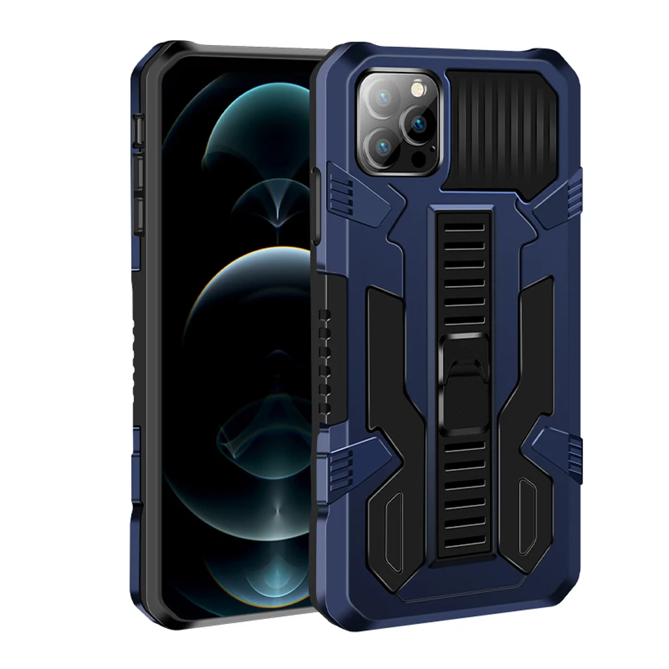 Shockproof Phone Case For iPhone 6 7 8 Plus X XR XS MAX SE 2020 Anti-Fall Kickstand Protective Cover For iPhone 11 12 Pro Max Shockproof Phone Case For iPhone 6 7 8 Plus X XR XS MAX SE 2020 Anti-Fall Kickstand Protective Cover For iPhone 11 12 Pro Max