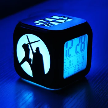 

Star Yuda Wars LED Clock Alarm Watch Digital Clocks Wall Horloge 3D Dijital Saat Home Decoration Office Table Desk Clock