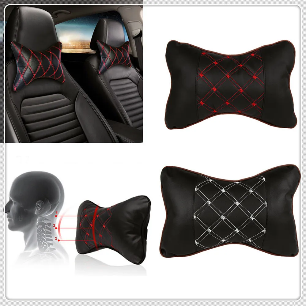 

Car Pillow Headrest Seat Head Neck Rest Cushion Pad for Hyundai HND3 Veloster i10 LPI 30blue R cee d ix Tucson IX35