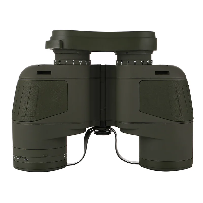 10x50 Binoculars Nautical Compass Waterproof Telescope with Night Vision HD Professional Optical Telescope Military Standard