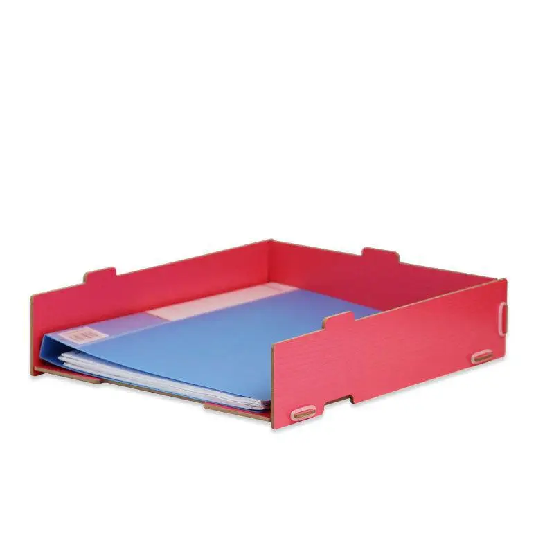 

Creative Office Supplies Desktop Wood A4 Document Rack Basket Collating And Accepting Information Archives
