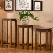 Chlorophytum Цветочная стойка двухэтажная бамбуковая подделка что-то античное в китайском стиле рамка для гостиной Цветочная стойка