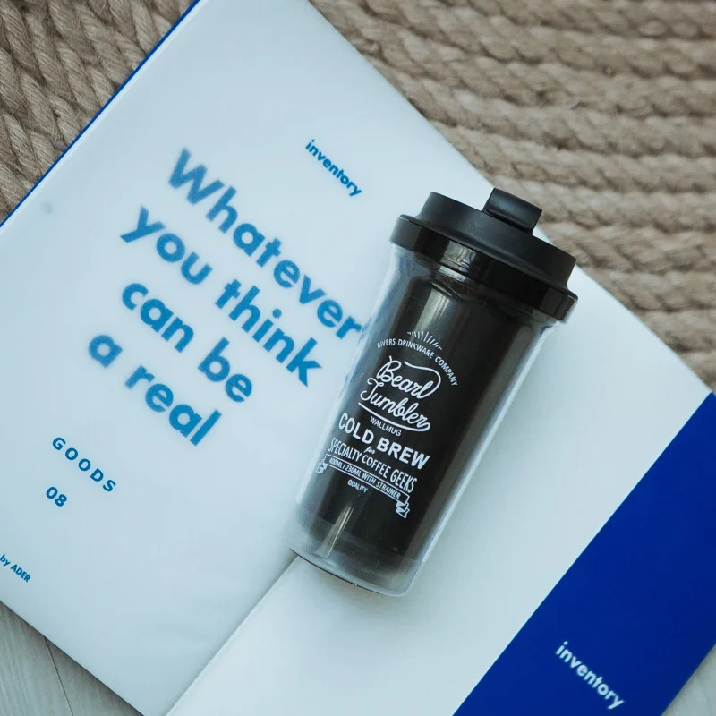 Студенческая пластиковая чашка для воды с крышками, изолированная кружка для путешествий с двойными стенками, портативная чашка