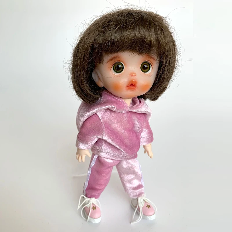 Ob11 Детская Одежда BJD GSC однотонная толстовка с капюшоном детская одежда egg Molly PD9 толстовка с длинными рукавами Одежда для куклы пальто аксессуары для куклы