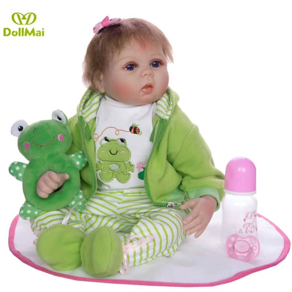 Силиконовые виниловые куклы Новорожденные 22 дюйма 55 см|reborn bonecas|baby reborn dollsdoll |