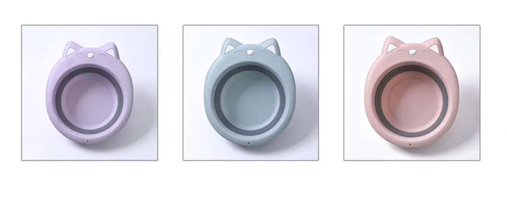 Portable Folding Basin Foldable Bucket Tourism Outdoor Baby Silicone Washbasin Fishing Camping Car Wash Bucket Kitchen K1239 I