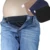 Брюки для беременных, пояс с эластичной резинкой на талии, удобная одежда с пуговицами - изображение
