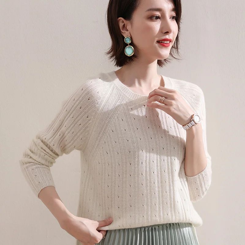 2020 New Autumn Winter Women O-Neck Warm 100%