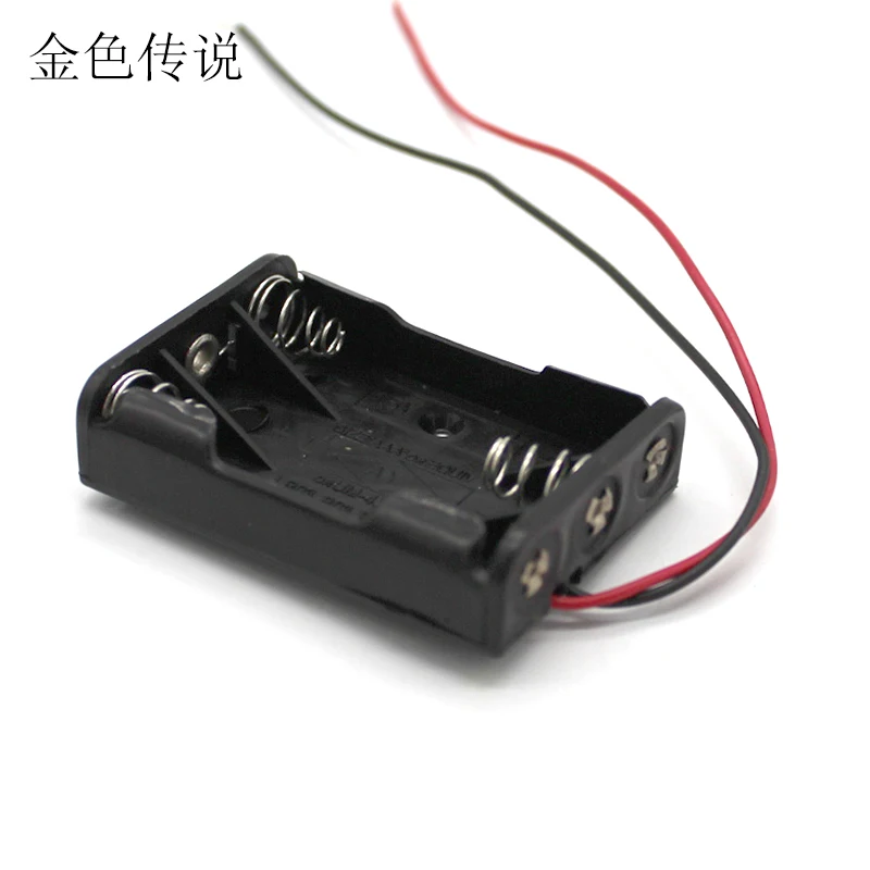

7th 3 section with line battery box 4.5v DIY model toy series mini technology small production circuit material