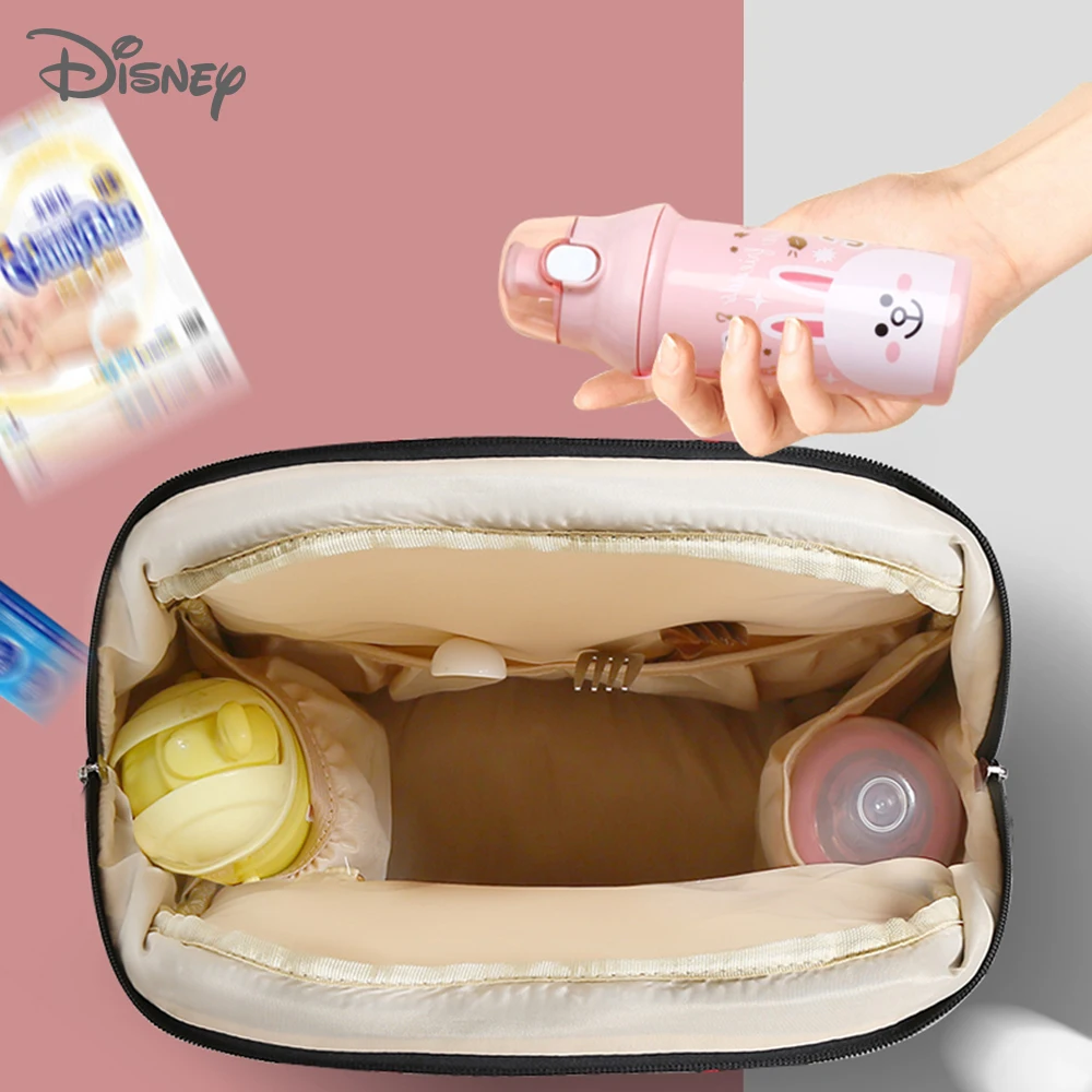 Сумка для подгузников disney, рюкзак для мам, сумка для пеленания, сумка для подгузников для мам, сумка для подгузников, дорожная коляска с USB подогревом