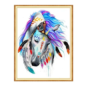 

Meian horse Animal full square diamond 5D DIY Diamond art 3D Diamond painting Kit cross stitch diamond mosaic photo home decor