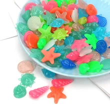 NICEYARD светящиеся камни рок с флуоресцентным камнем 100 шт./упак. морских животных Форма светится в темноте сад