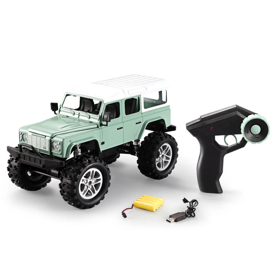 1:14 2,4G RC 4WD альпинистский автомобиль пульт дистанционного управления Внедорожник модель автомобиля игрушка для мальчика-оранжевый/зеленый