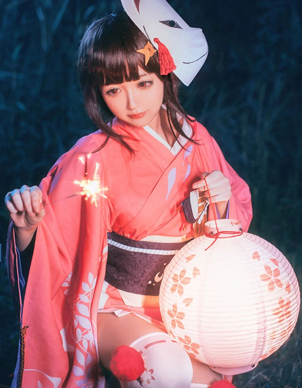 LIVA_GIRL_2018_New_Anime_Game_Onmyoji_Kagura_Cosplay_Summer_New_Skin_Sakura_Kimono_Gold_Fish (1)