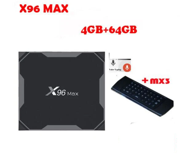X96 max Android 8,1 Amlogic S905X2 4 Гб 64 Гб четырехъядерный ТВ приставка 2,4G и 5 ГГц двойной Wifi Bluetooth 1000 м H.265 4K 60fps Smart tv - Цвет: 4G 64G MX3