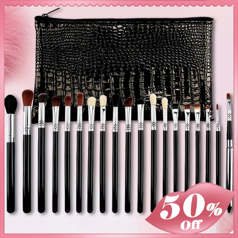 19 шт. набор кистей для теней век с сумкой | Красота и здоровье