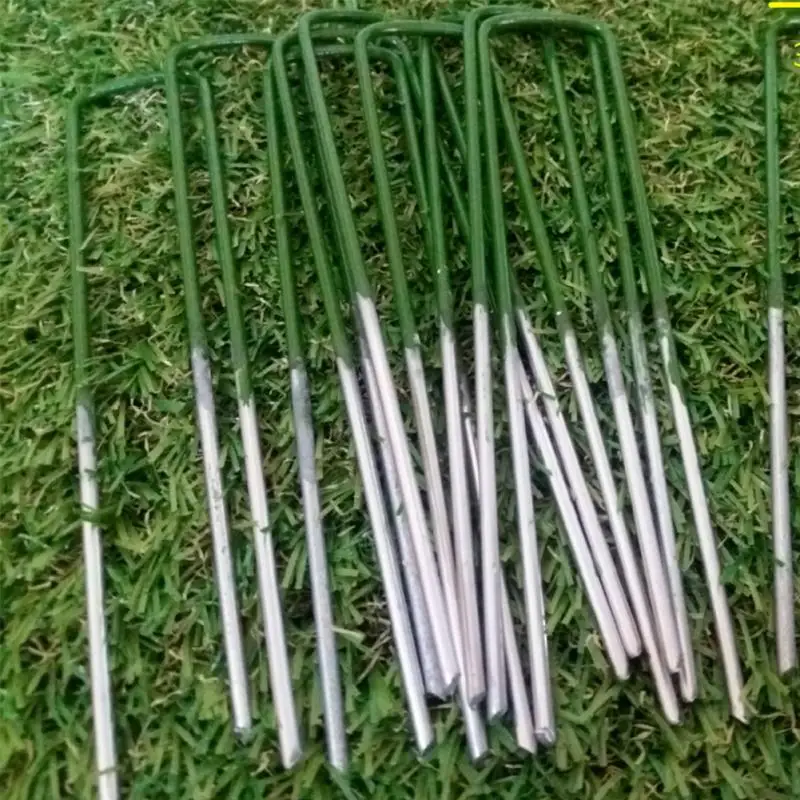 Булавка для дерна со скошенным концом u образной формы полузеленая 150x25x3 мм