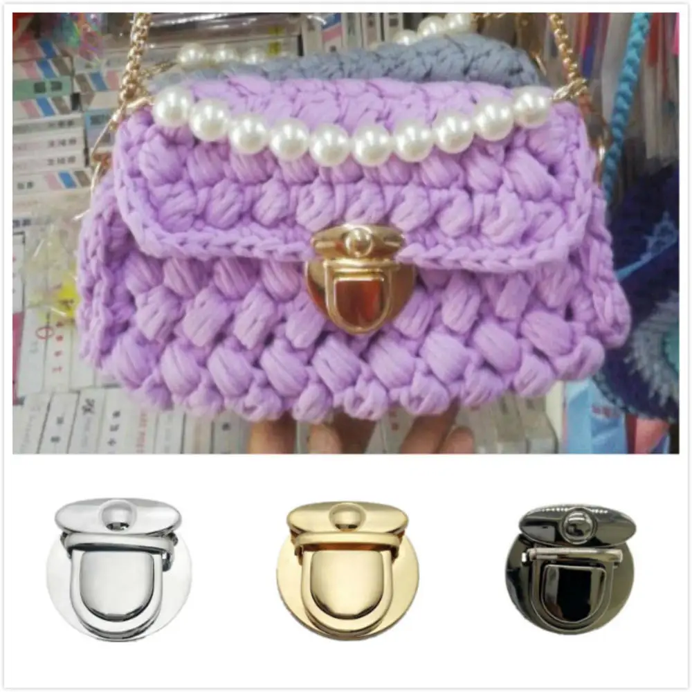 

1 Pc Metal Lock Bag Case Buckle Clasp For Handbags Shoulder Bags Purse Tote Accessories DIY Craft 4.6cm In Diameter