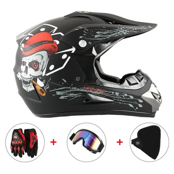

Professional Cycle Helmet Children off-road Helmet Bike Helmet MTB Downhill Full Face Helmet Free 3 gifts