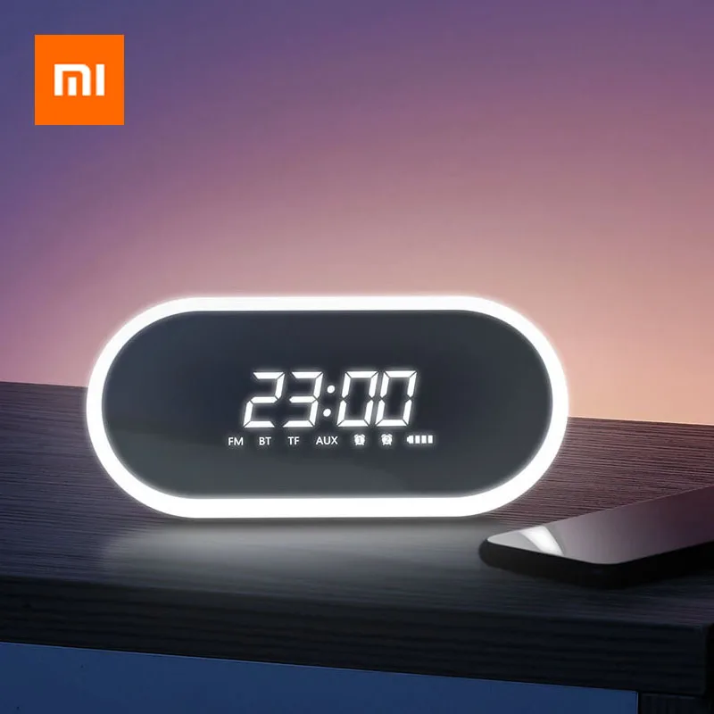 Xiaomi Будильник Bluetooth динамик двойной будильник дизайн 4 2 10 м Трансмиссия кольцо