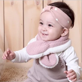 

Children's Winter Baby Clothes Keep Warm Scarf Kid Pattern Baby Scarf Neck With Velvet Thickening Warmer Clothes Accessories