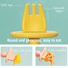Food Grade Infant Mini Silicone Tableware Set Baby Soft Kitchen Accession Fork Spoon Kids Portable  Soild Color TeaSpoon 6