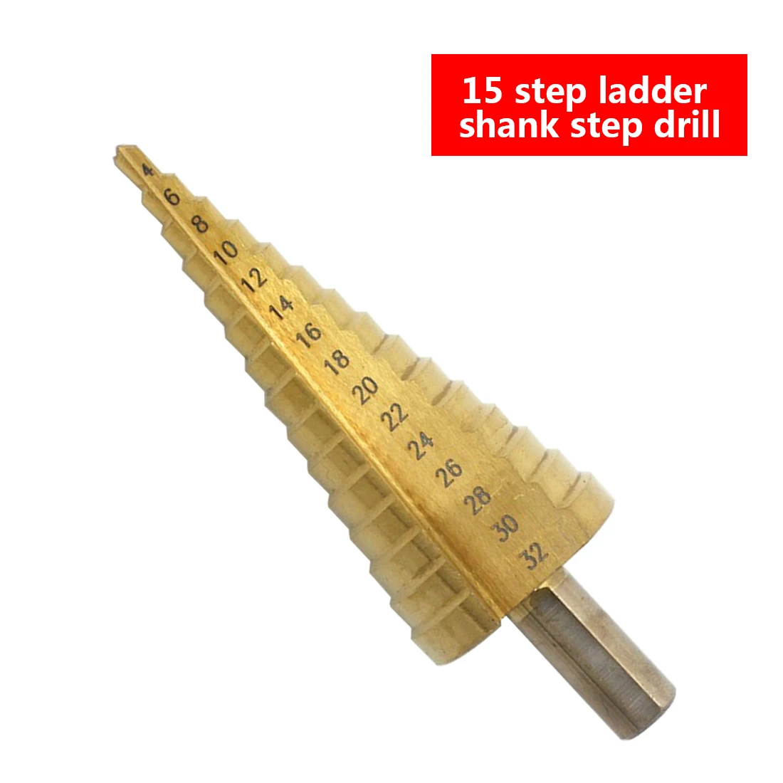 

Hole Cutter HSS Steel Step Drills Bit Tool Set Triangular Shank Step Drill Coated Metal Drill Bit Cut Tool Set 4mm to 32mm