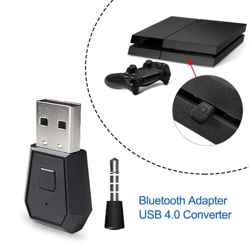 3,5 мм Bluetooth 4,0 ключ USB адаптер приемник для sony playstation 4 PS4 игровой контроллер геймпад наушники USB ключ