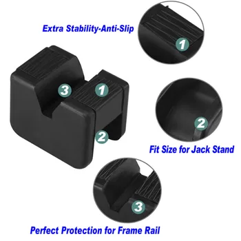 

Auto Jack Pad Wear-resistant Replacement 4Pcs Rubber Adapter Stand Set