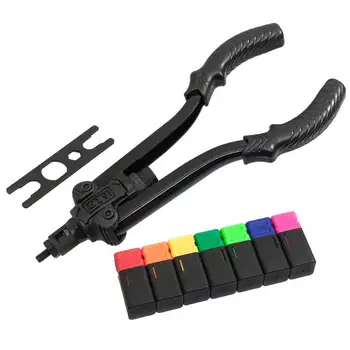 

M3-M8 Flat Stainless Steel Flat Head Threaded Rivet Insert Nutsert Cap Rivet Nut Gun Kit Tool Set Hand Tool Supplies