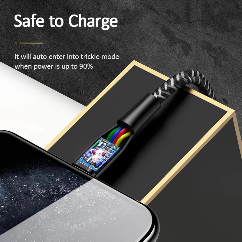 Кабель мобильного телефона для iPhone XR кабель USAMS SR плетеный нейлоновый кабель для передачи данных для освещения Смарт 2А Быстрая зарядка USB кабель iOS