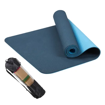 

Pilates Stretching Workout Mats for Home Gym Flooring, Extra Thick Non Slip Eco Friendly Yoga Mat with Carry Strap