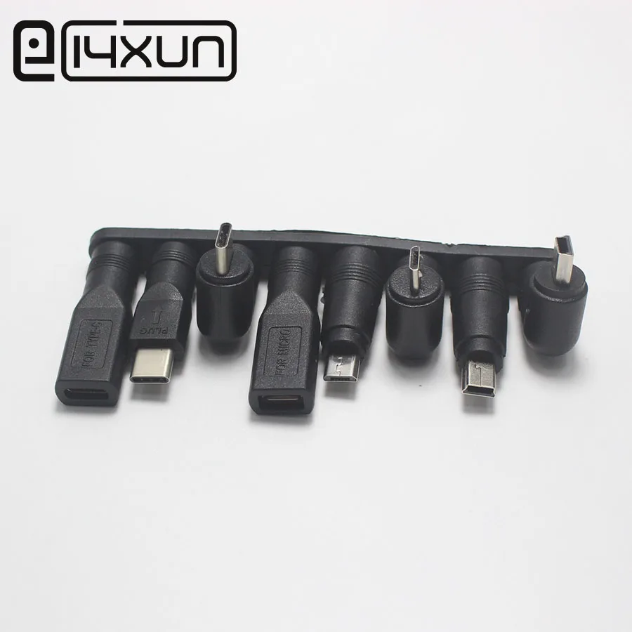 1 комплект 5,5x2,1 мм гнездо для мини/микро/тип-c USB 3,1 штекер 90/180 градусов DC разъем питания адаптер для Android