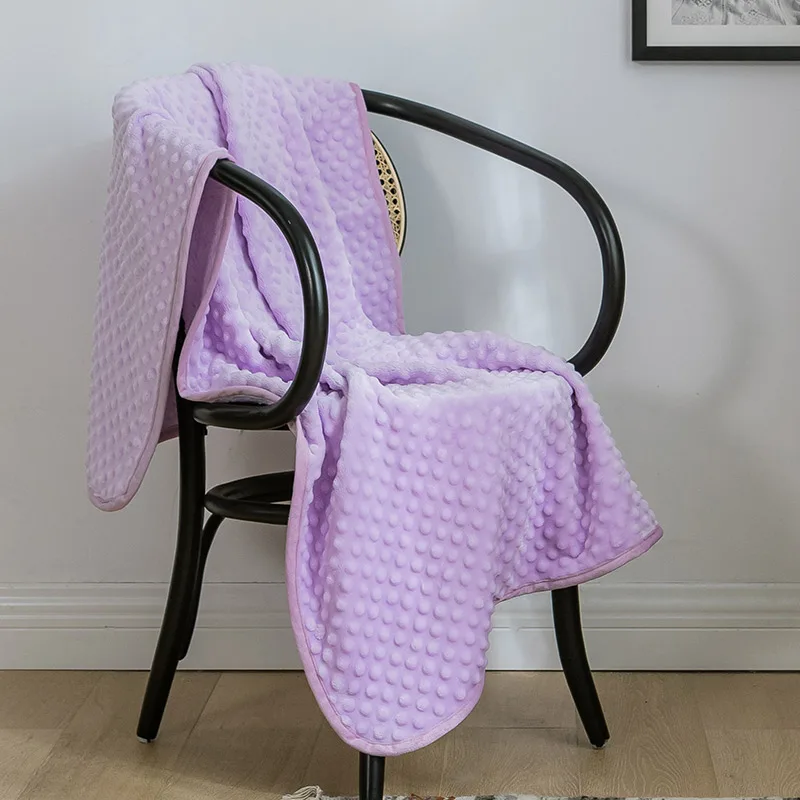 LREA плед Фиолетовый фланель кораллового цвета флис теплое одеяло бросок на кровать/диван/массажное кресло/Самолет украшения одеяла пузырь