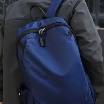 

Men's Nylon Backpack with USB Charging Port School Travel Laptop Daypack Bookbags Casual Rucksack for Teenagers M5TE