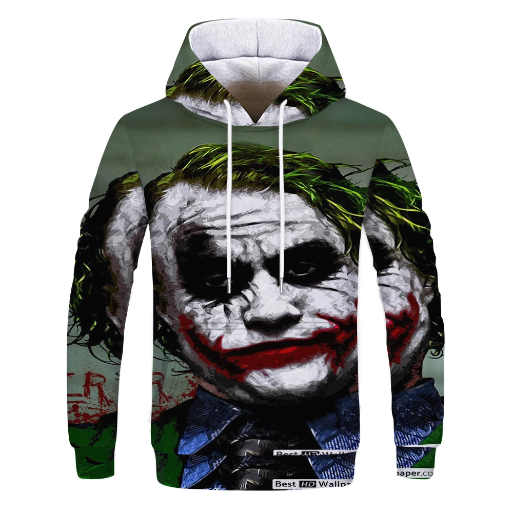 

Hot horror movie information technology clown 3D printing hoodie men and women Freddy Jason movie hip hop casual super Dalian