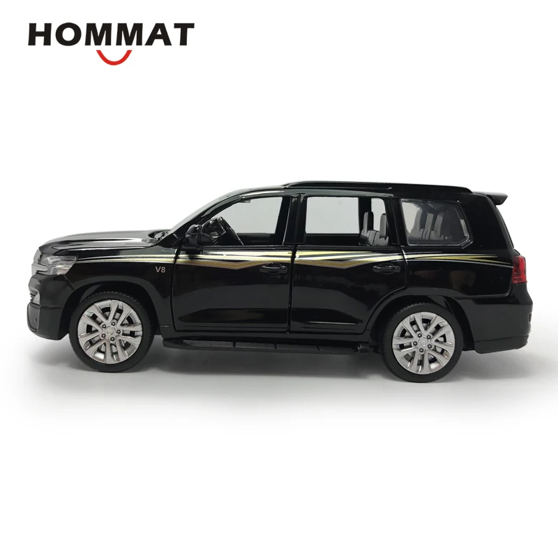 Hommate 1:32 Toyota Land Cruiser SUV металлическая Игрушечная машина из сплава модельные листы-и-игрушки-модели автомобилей Подарочные игрушки для детей мальчиков автомобилей