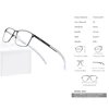 FONEX Pure Titanium Glasses Frame Men Square Myopia Optical Prescription Eyeglass Frame Man 2022 Antiskid Silicone Eyewear 8521 ► Photo 3/6