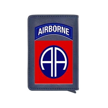 

The eighty-second airborne division of the U.S. Army Digital Printing Pu Leather Card Holder Men Women Wallet