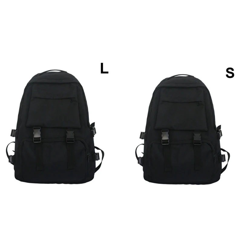 

Fashion Rucksack Solid Color BackpackCasual College Daypack for Teenager Girls