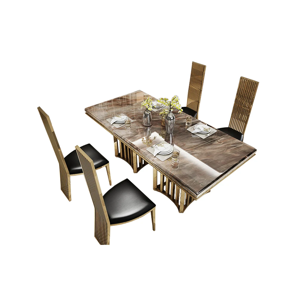 Stainless Steel Ruang Makan Set Rumah Furniture Minimalis Modern Marmer Meja Makan Dan 4 Kursi Mesa De Jantar Muebles Comedor Set Ruang Makan AliExpress Stainless Steel Ruang Makan Set Rumah Furniture Minimalis Modern Marmer Meja Makan Dan 4 Kursi Mesa De Jantar Muebles Comedor Set Ruang Makan AliExpress