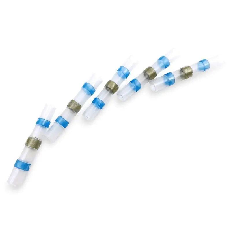 30 шт. термоусадочные стыковые соединители для припоя полностью изолированные