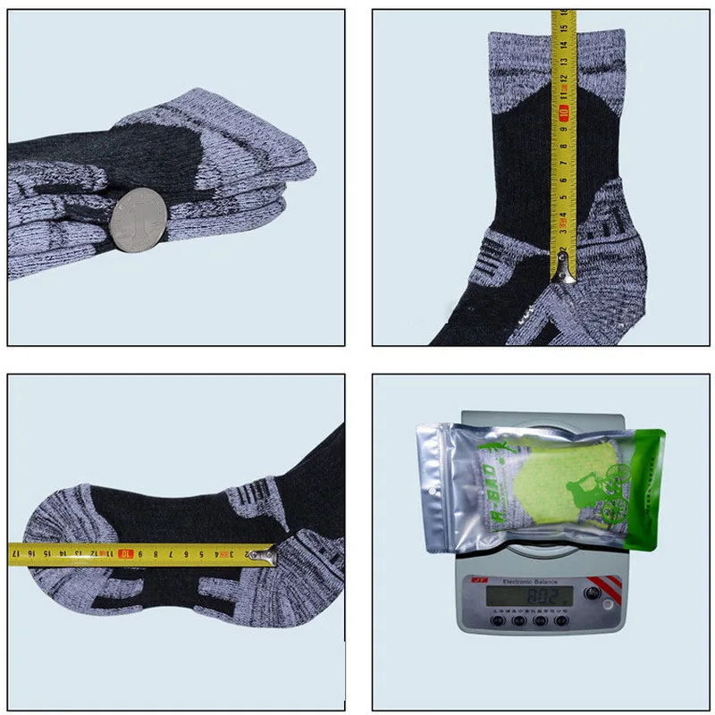 6 Colors Winter Warm Men Women Thermal Ski Socks Thick Cotton Sports Snowboard Skiing&Hiking Skating Socks Thermosocks Cycling