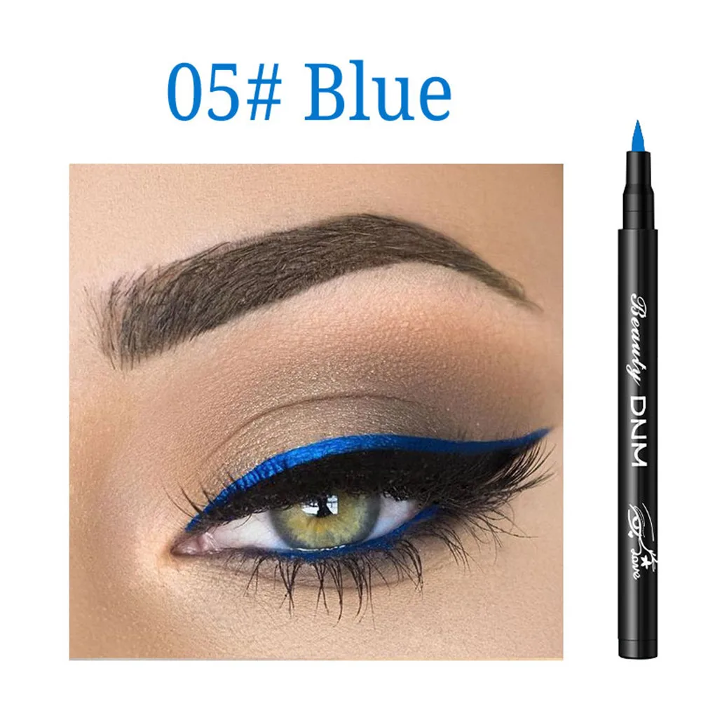 Cat Eye Makeup Waterproof Neon Colorful Liquid Eyeliner Pen Make Up Comestics Long-lasting Black Eye Liner Pencil Makeup Tools - Цвет: 05