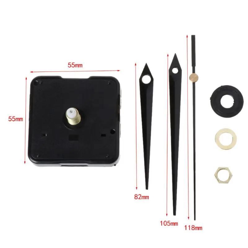 DIY Quartz Clock Movement Mechanism Hands Wall Repair Tools Parts Silent Kit Set